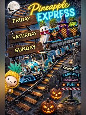 October 30 & 31 ~ Pineapple Express ~ Halloween Edition w/double the trouble!